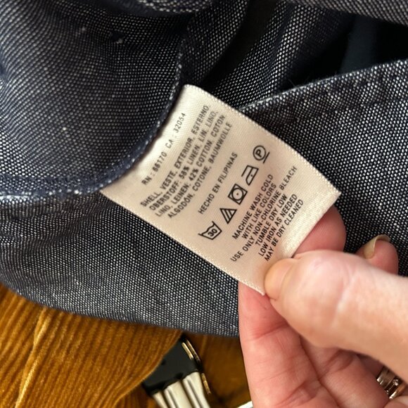 ANTHROPOLOGIE Cartonnier Hana Denim Wide Leg Cropped Pants Culottes Nautical - Picture 4 of 8